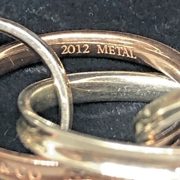 Tiffany & Co. Silver Rubedo 1837 Interlocking Circle Bracelet 8.5" - Picture 3 of 11